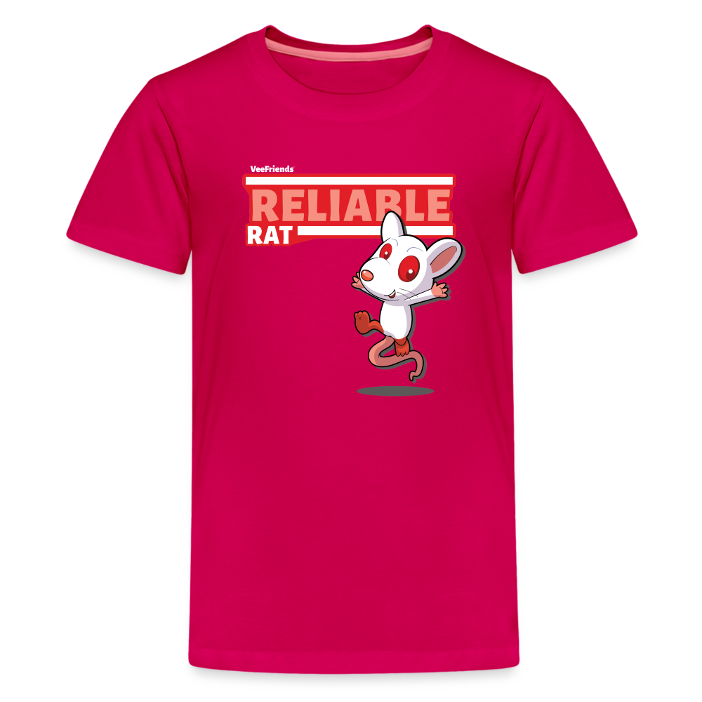 Reliable Rat Character Comfort Kids Tee - dark pink