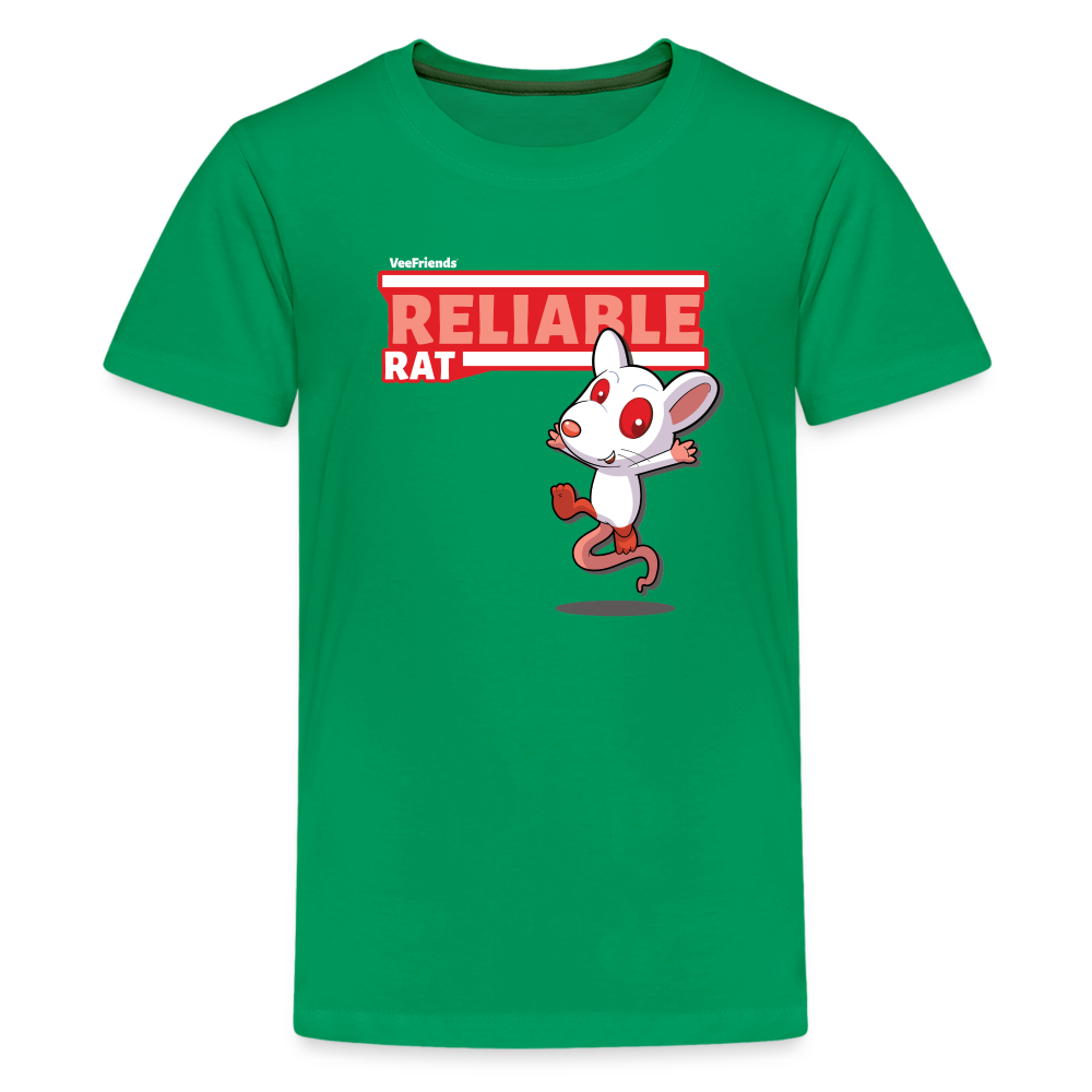 Reliable Rat Character Comfort Kids Tee - kelly green