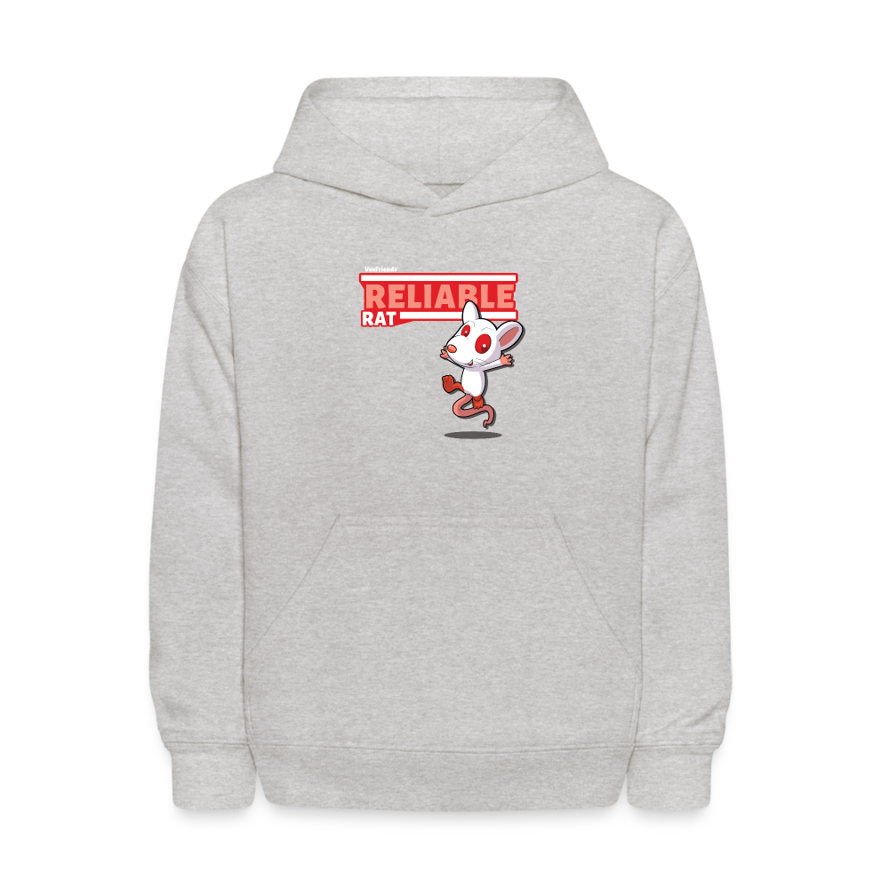 Reliable Rat Character Comfort Kids Hoodie - heather gray