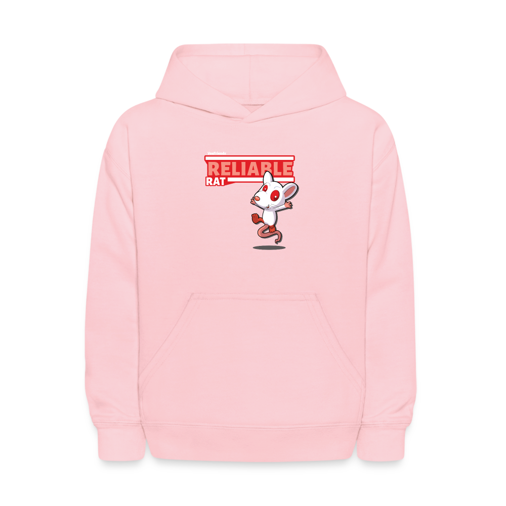 Reliable Rat Character Comfort Kids Hoodie - pink