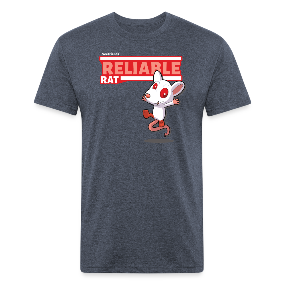 Reliable Rat Character Comfort Adult Tee - heather navy