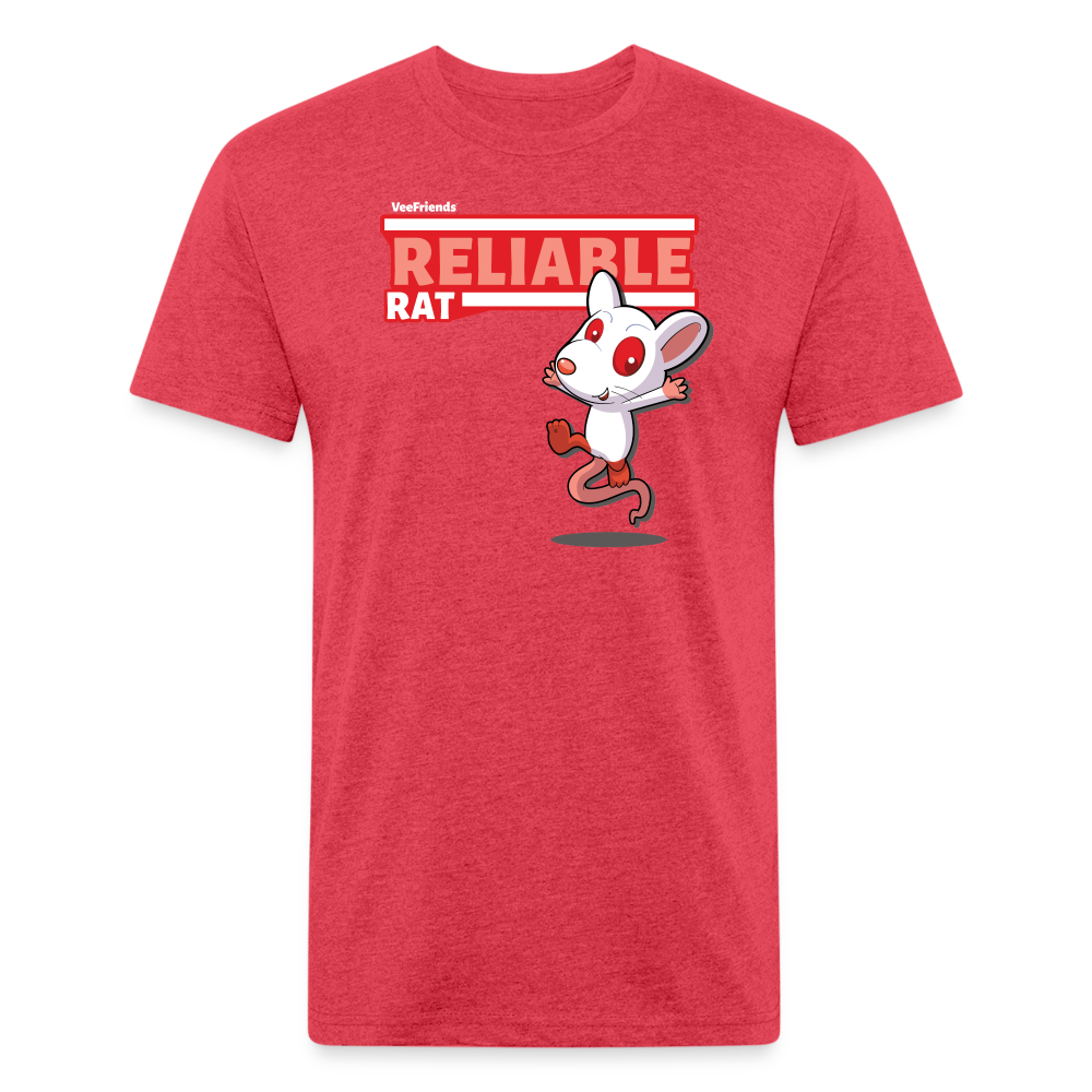 Reliable Rat Character Comfort Adult Tee - heather red