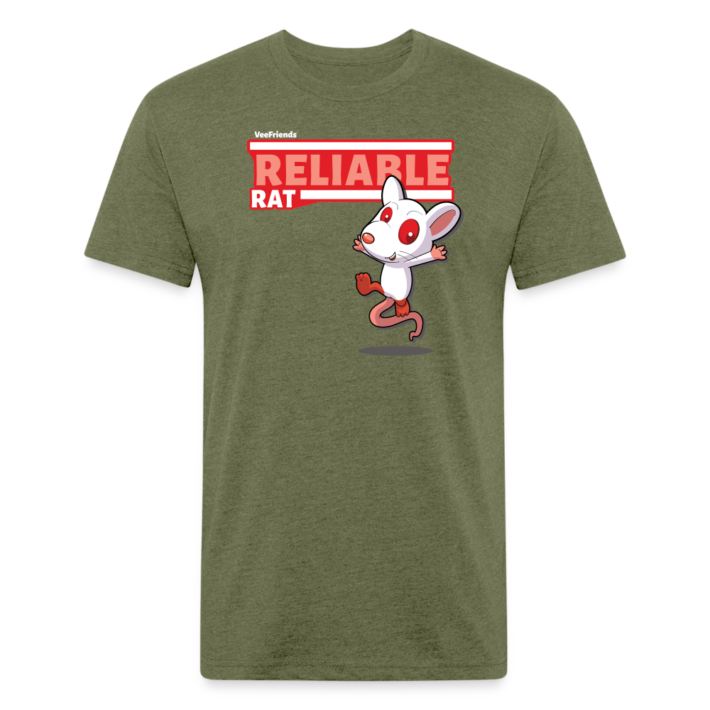 Reliable Rat Character Comfort Adult Tee - heather military green