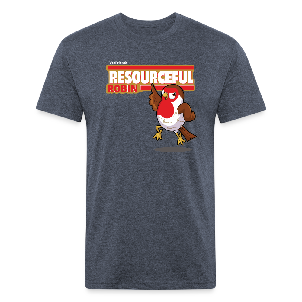 Resourceful Robin Character Comfort Adult Tee - heather navy