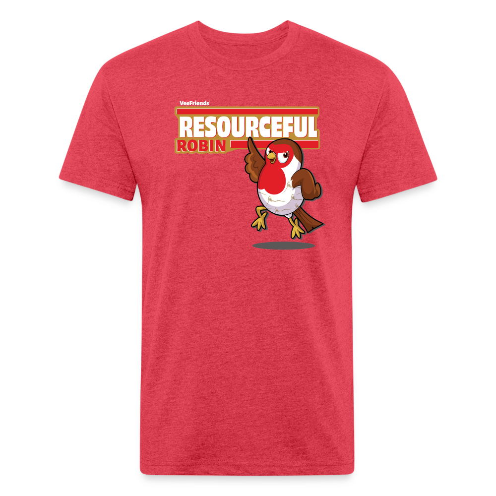 Resourceful Robin Character Comfort Adult Tee - heather red