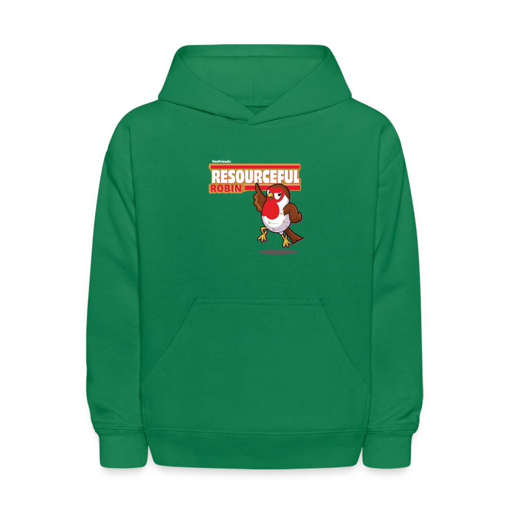 Resourceful Robin Character Comfort Kids Hoodie - kelly green