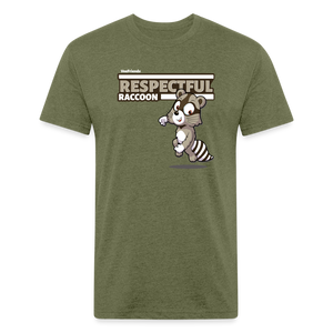 
            
                Load image into Gallery viewer, Respectful Racoon Character Comfort Adult Tee - heather military green
            
        