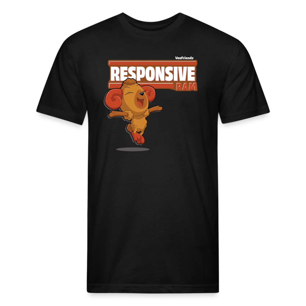 Responsive Ram Character Comfort Adult Tee - black