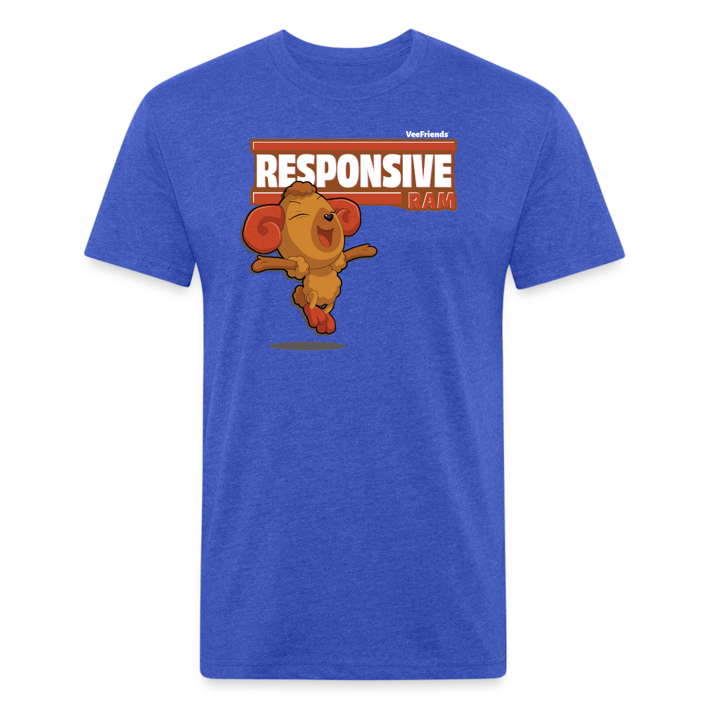 Responsive Ram Character Comfort Adult Tee - heather royal