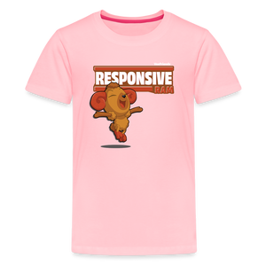 Responsive Ram Character Comfort Kids Tee - pink