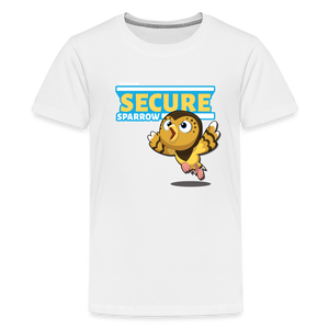 
            
                Load image into Gallery viewer, Secure Sparrow Character Comfort Kids Tee - white
            
        