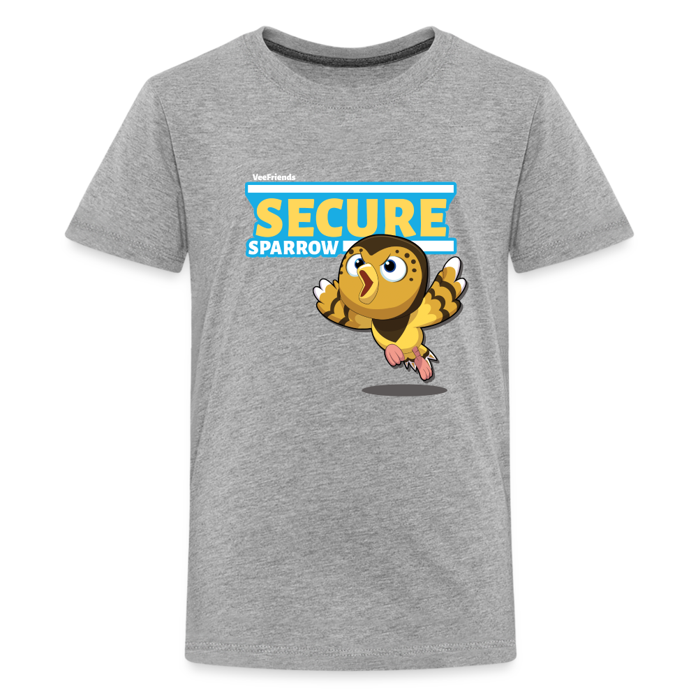 
            
                Load image into Gallery viewer, Secure Sparrow Character Comfort Kids Tee - heather gray
            
        
