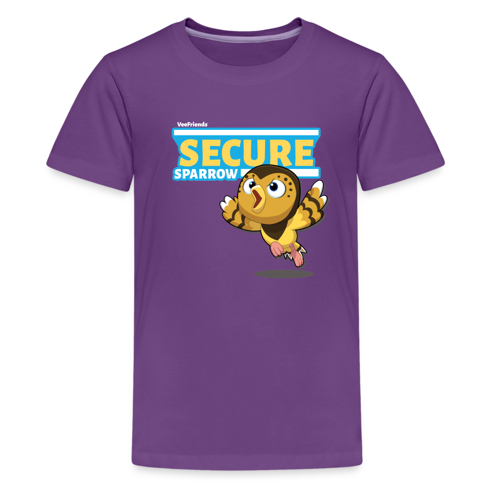 
            
                Load image into Gallery viewer, Secure Sparrow Character Comfort Kids Tee - purple
            
        