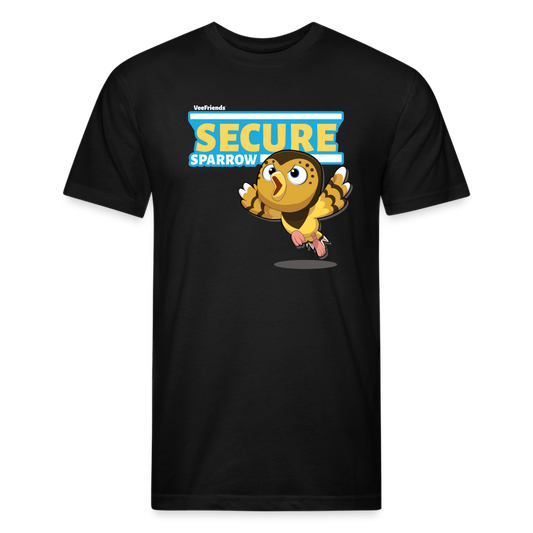 Secure Sparrow Character Comfort Adult Tee - black