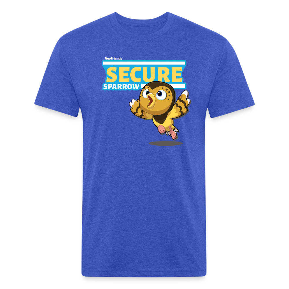 Secure Sparrow Character Comfort Adult Tee - heather royal