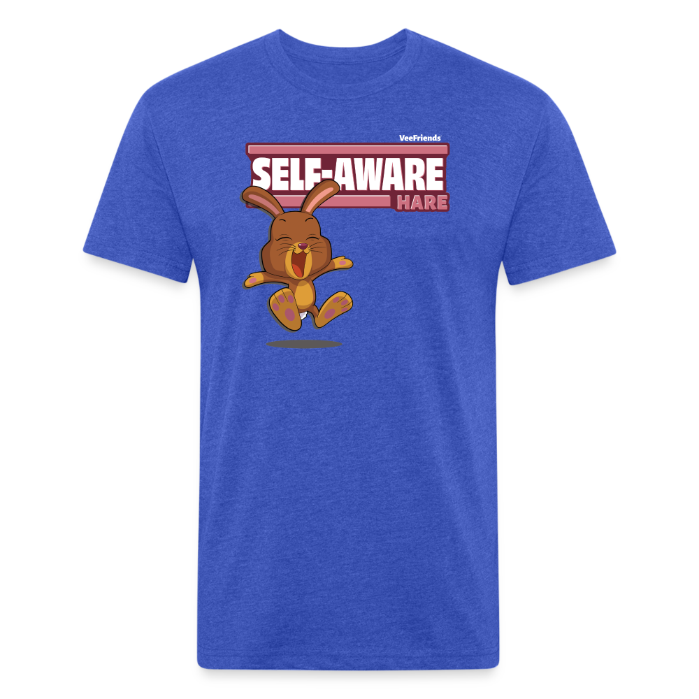 Self-Aware Hare Character Comfort Adult Tee - heather royal