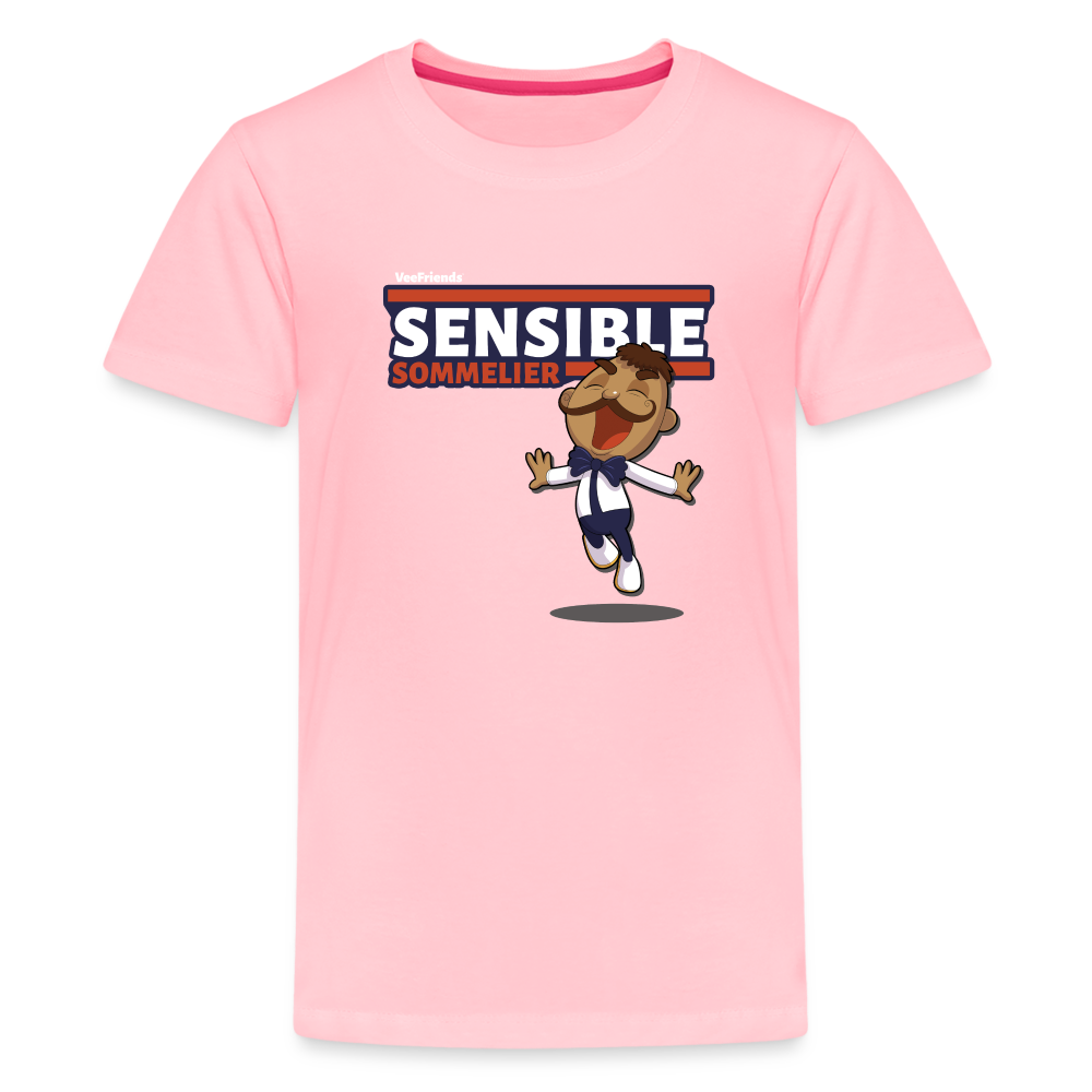 Sensible Sommelier Character Comfort Kids Tee - pink