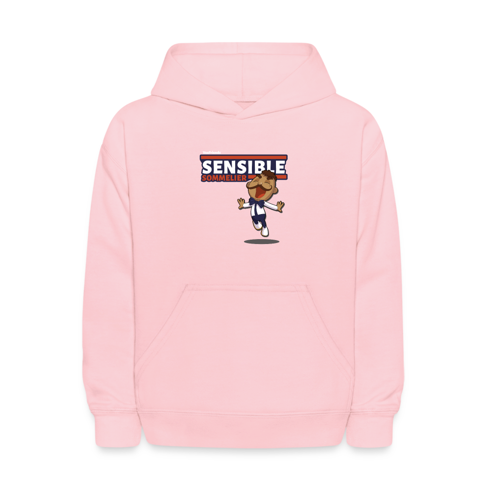 Sensible Sommelier Character Comfort Kids Hoodie - pink