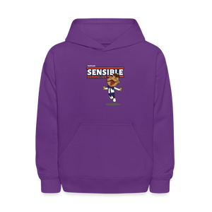 Sensible Sommelier Character Comfort Kids Hoodie - purple