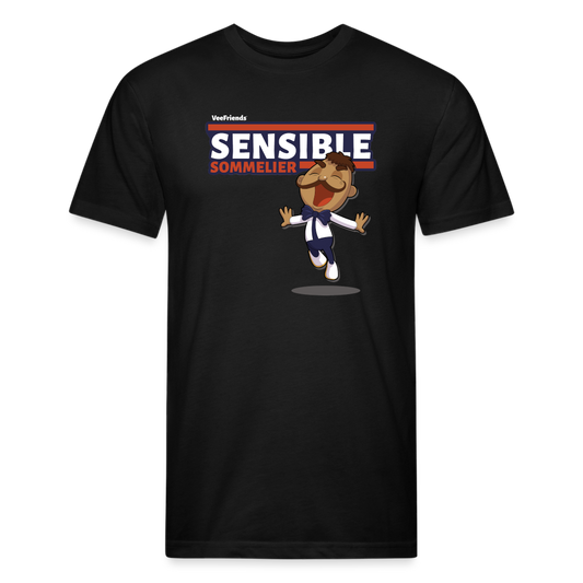 Sensible Sommelier Character Comfort Adult Tee - black