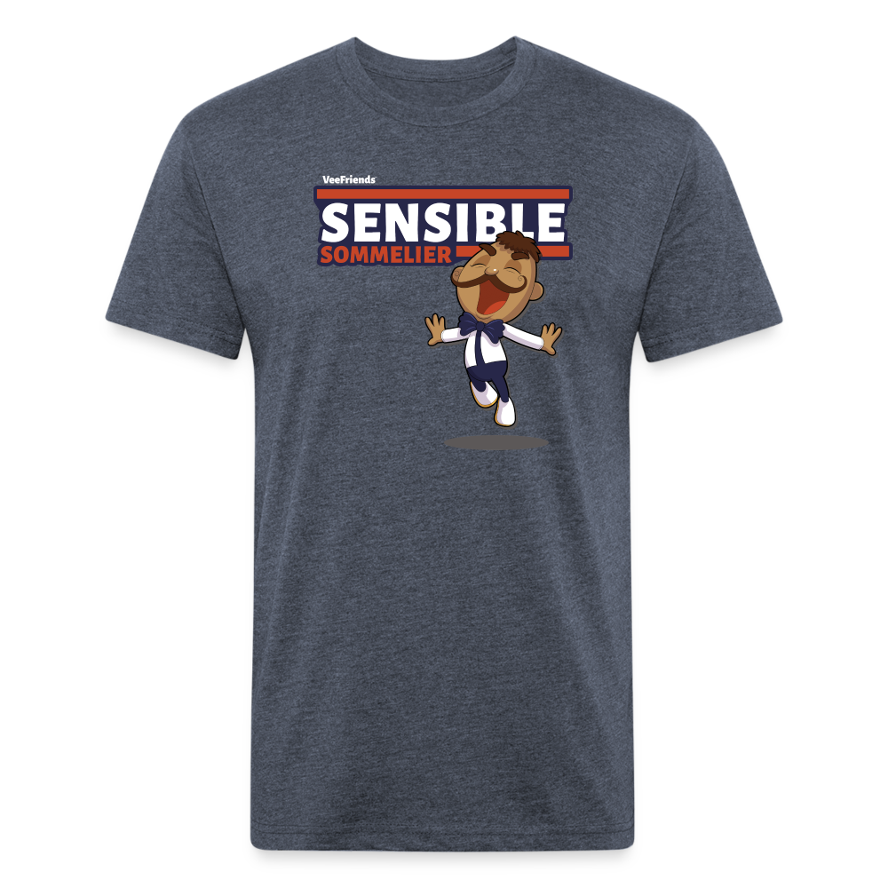 Sensible Sommelier Character Comfort Adult Tee - heather navy