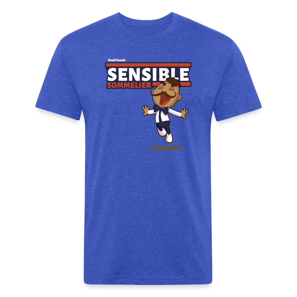 Sensible Sommelier Character Comfort Adult Tee - heather royal