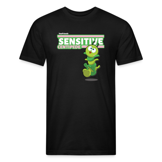 Sensitive Centipede Character Comfort Adult Tee - black