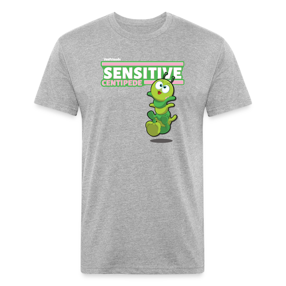 Sensitive Centipede Character Comfort Adult Tee - heather gray