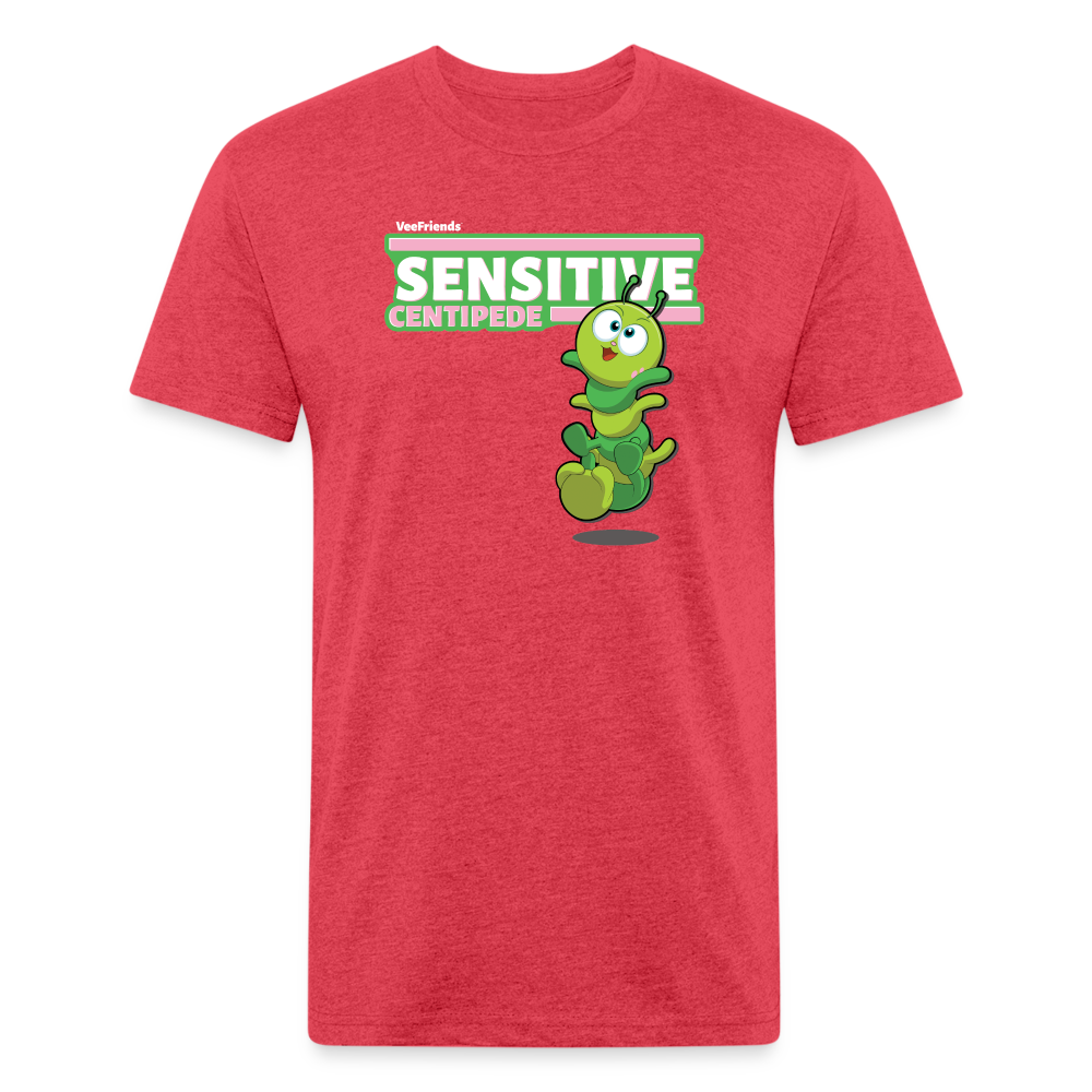 Sensitive Centipede Character Comfort Adult Tee - heather red