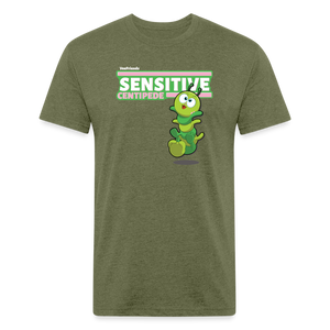 
            
                Load image into Gallery viewer, Sensitive Centipede Character Comfort Adult Tee - heather military green
            
        