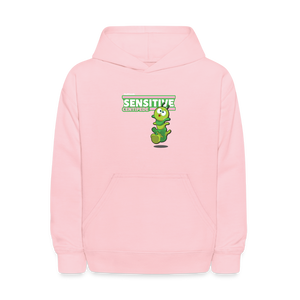Sensitive Centipede Character Comfort Kids Hoodie - pink
