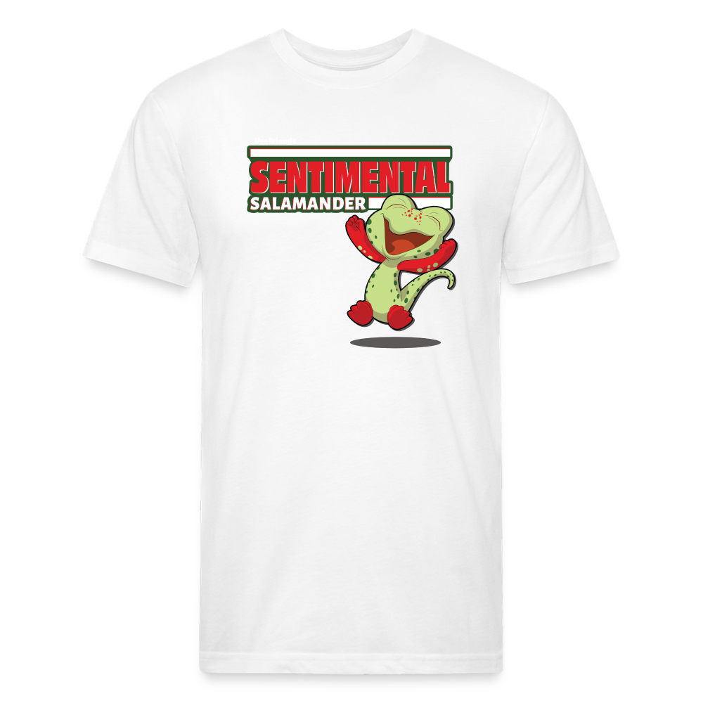 Sentimental Salamander Character Comfort Adult Tee - white