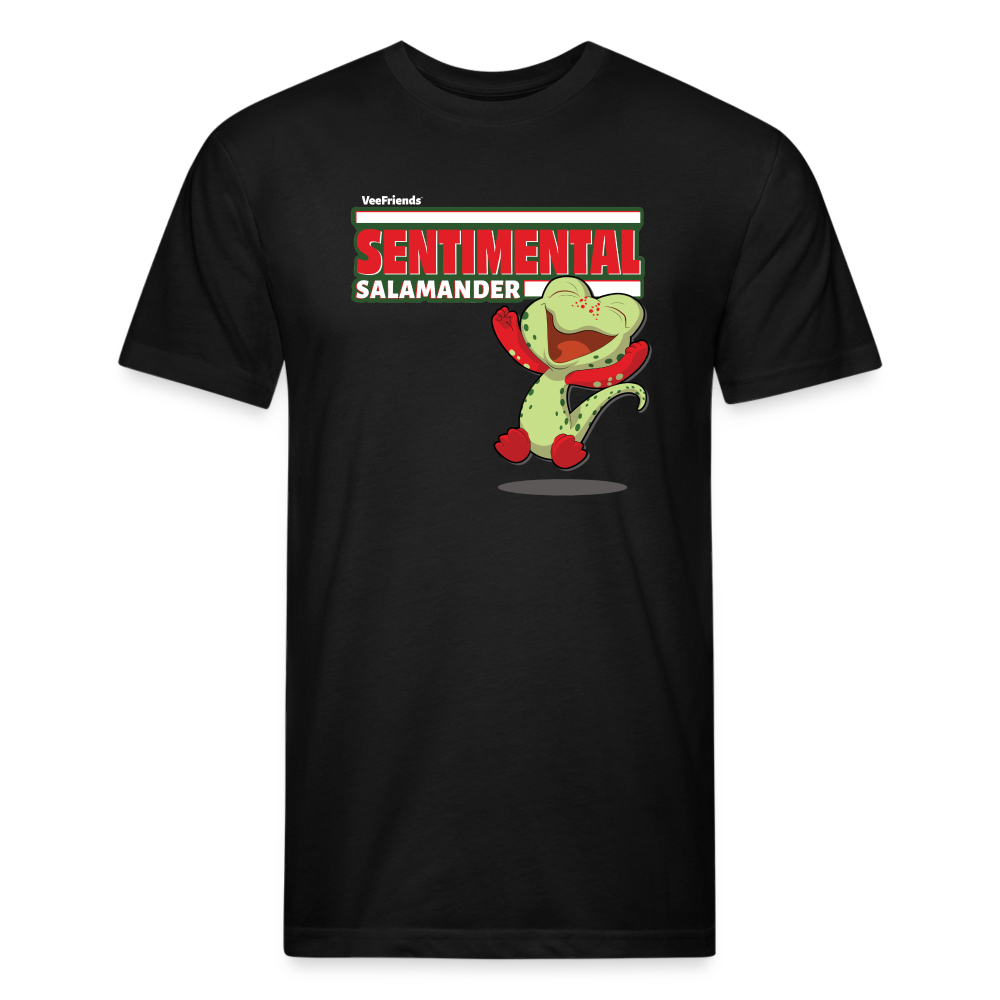 Sentimental Salamander Character Comfort Adult Tee - black