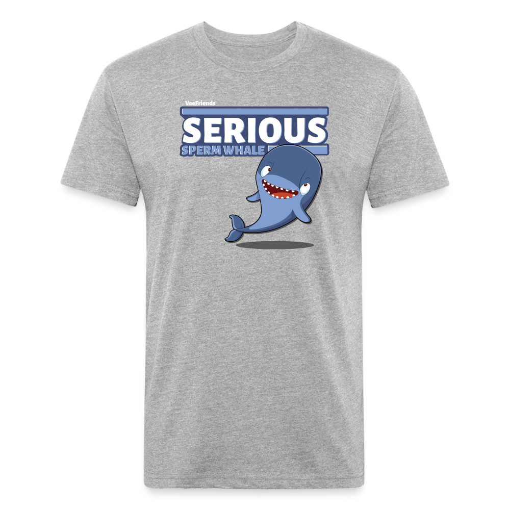 
            
                Load image into Gallery viewer, Serious Sperm Whale Character Comfort Adult Tee - heather gray
            
        