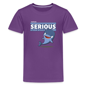 
            
                Load image into Gallery viewer, Serious Sperm Whale Character Comfort Kids Tee - purple
            
        