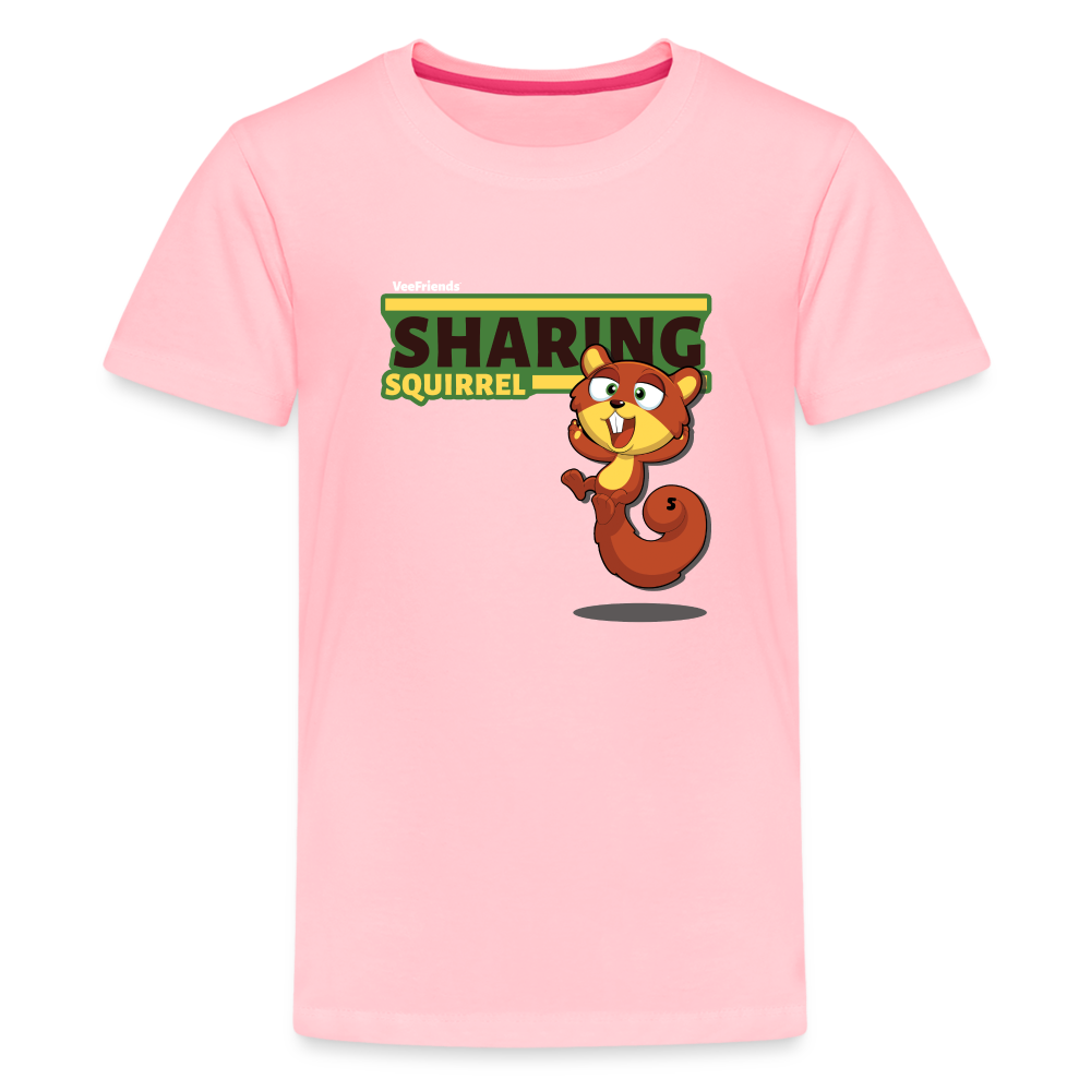 
            
                Load image into Gallery viewer, Sharing Squirrel Character Comfort Kids Tee - pink
            
        