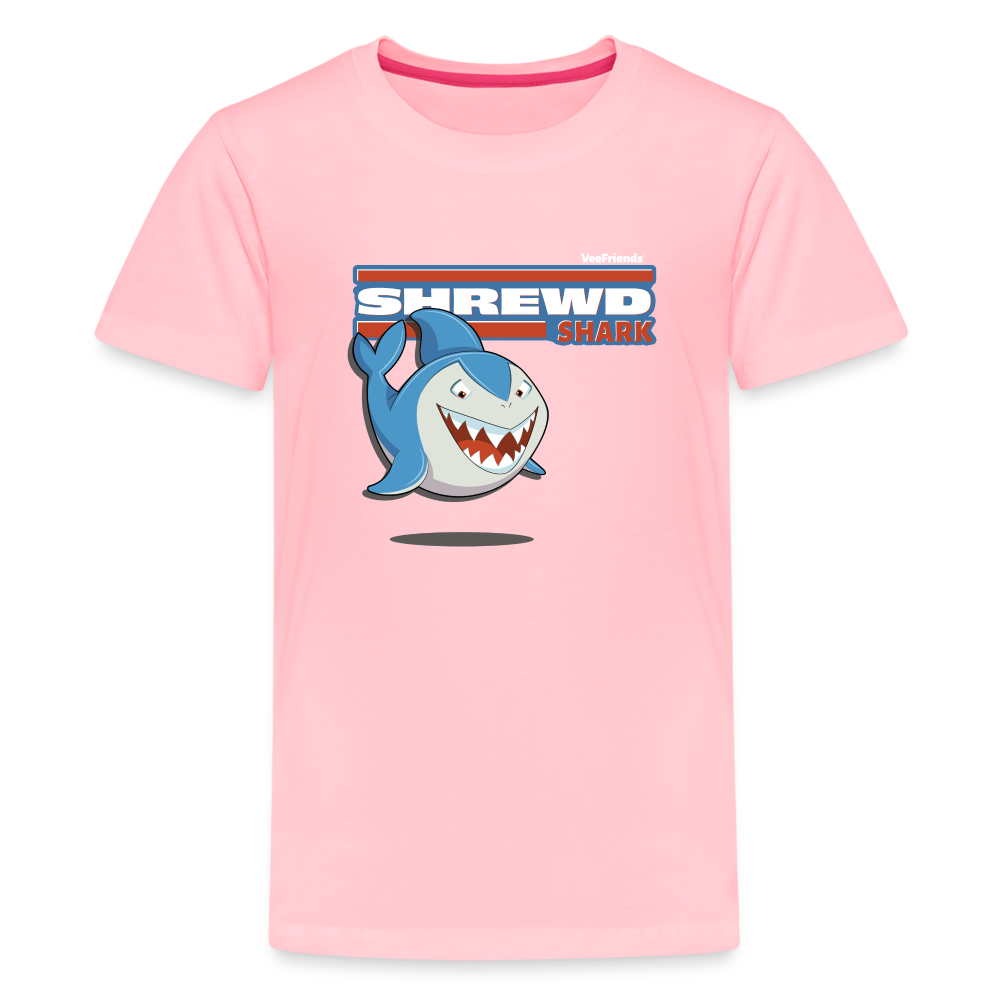 
            
                Load image into Gallery viewer, Shrewd Shark Character Comfort Kids Tee - pink
            
        