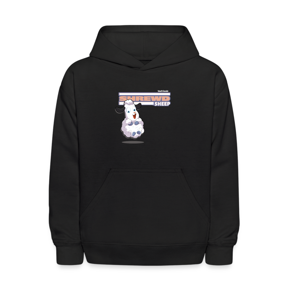 Shrewd Sheep Character Comfort Kids Hoodie - black