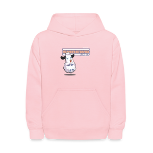 Shrewd Sheep Character Comfort Kids Hoodie - pink