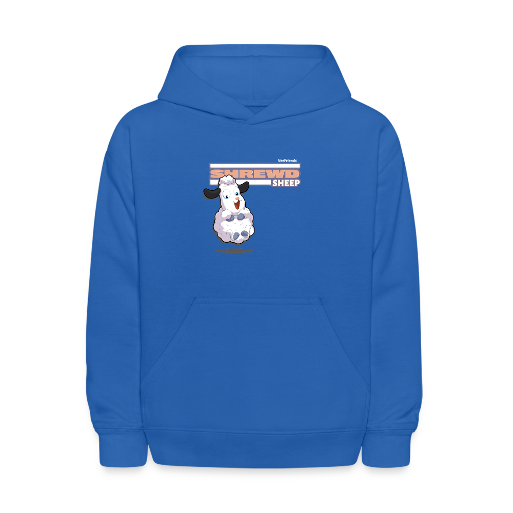 Shrewd Sheep Character Comfort Kids Hoodie - royal blue