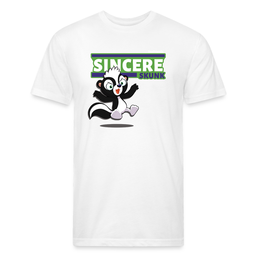 Sincere Skunk Character Comfort Adult Tee - white