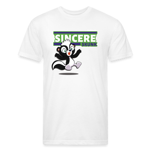 Sincere Skunk Character Comfort Adult Tee - white