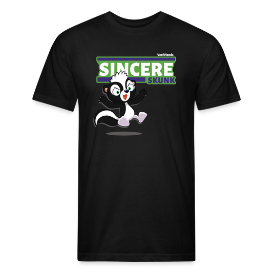 Sincere Skunk Character Comfort Adult Tee - black