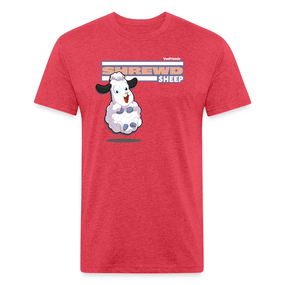 Shrewd Sheep Character Comfort Adult Tee - heather red