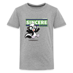 Sincere Skunk Character Comfort Kids Tee - heather gray