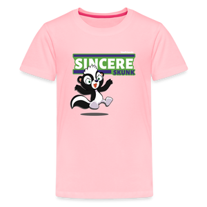 
            
                Load image into Gallery viewer, Sincere Skunk Character Comfort Kids Tee - pink
            
        