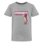 Spontaneous Seahorse Character Comfort Kids Tee - heather gray