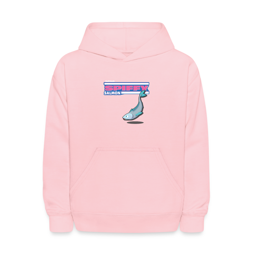 
            
                Load image into Gallery viewer, Spiffy Salmon Character Comfort Kids Hoodie - pink
            
        