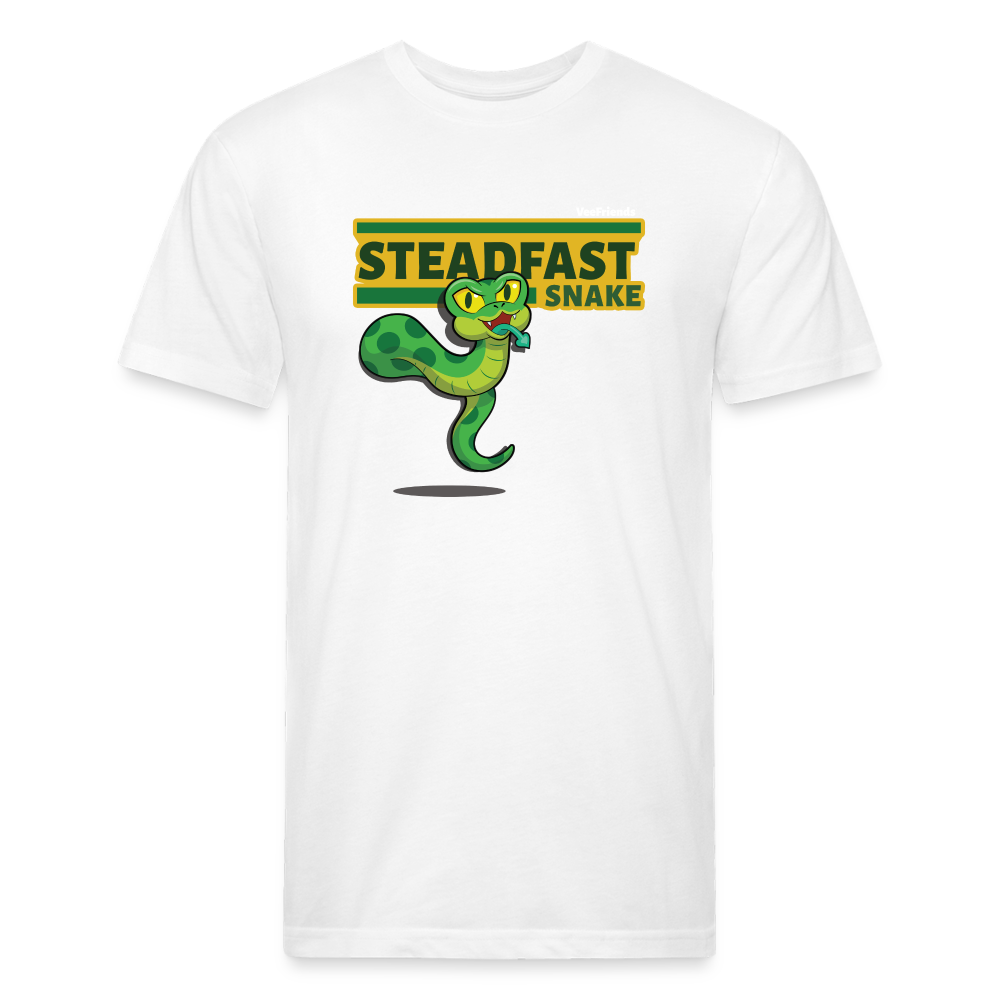 Steadfast Snake Character Comfort Adult Tee - white