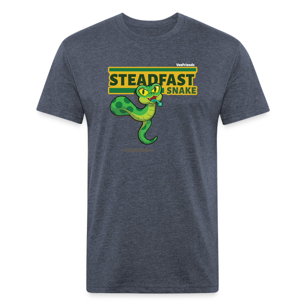 Steadfast Snake Character Comfort Adult Tee - heather navy